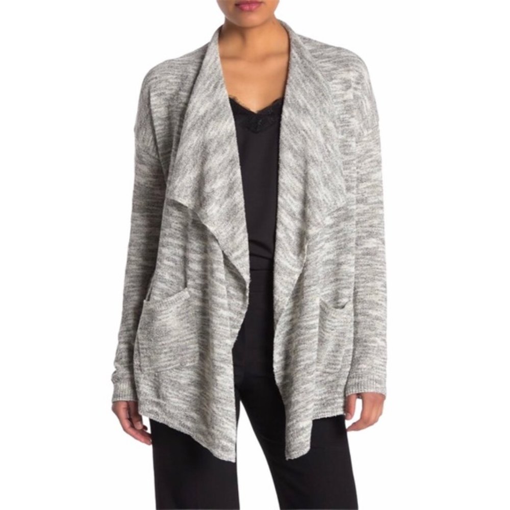 ADY P Draped Open Front Cardigan Sweater Size M